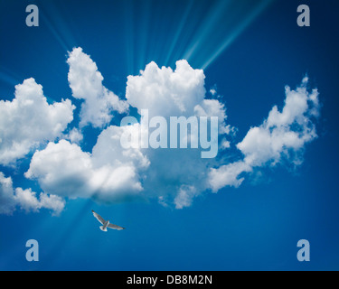 CONCEPT PHOTOGRAPHY: Cloud 9 Stock Photo