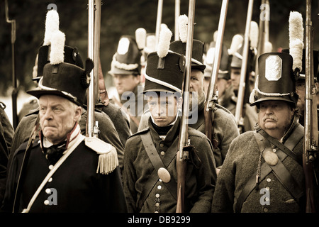 Canada,Ontario,Stoney Creek. Battlefield House, Battle of Stoney Creek  War 1812 re-enactment Stock Photo