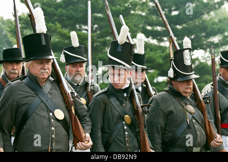 Canada,Ontario,Stoney Creek. Battlefield House, Battle of Stoney Creek  War 1812 re-enactment Stock Photo