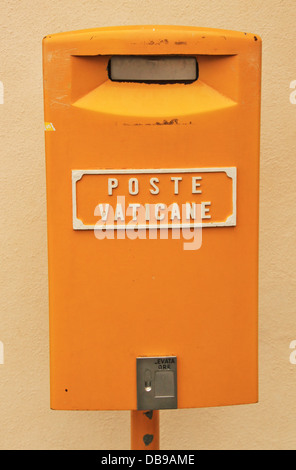 A mailbox of Poste Vaticane Stock Photo