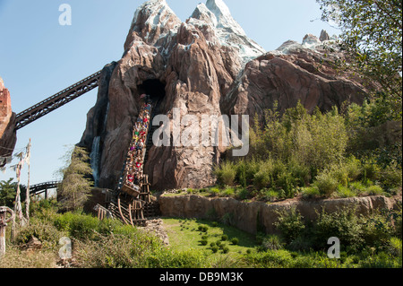 Expedition Everest roller coaster at Disney's Animal Kingdom at Walt Disney World Resort, Orlando, Florida Stock Photo