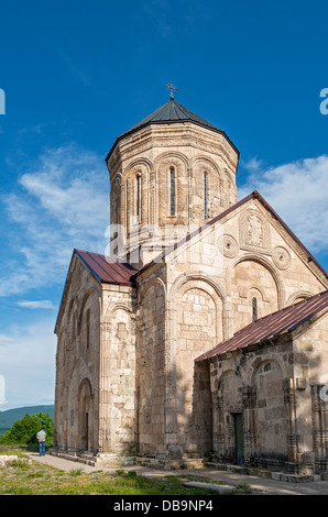 Nikortsminda Cathedral, Georgian Orthodox Church in the Racha region of Georgia Stock Photo