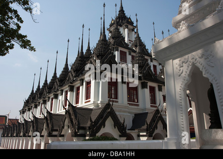 Sideview of the Wat Ratchanadda in Bangkok Stock Photo