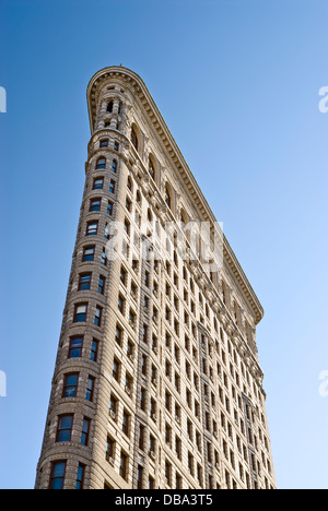 Close-up of architectural details of the Flatiron Building facade at ...