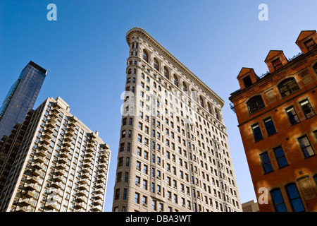 The Flatiron Building on 23rd Street, Manhattan, New York City. Stock Photo