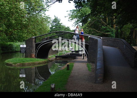 Oxford Terminus and bridge on the Oxford Canal, United Kingdom Stock Photo