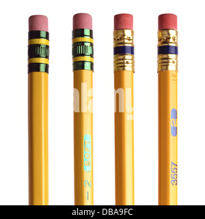 Pencil Erasers Stock Photo