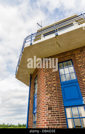 Control Tower at City Airport, formerly Barton Aerodrome in Eccles, Manchester. Stock Photo