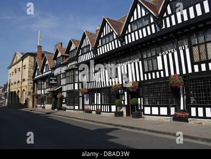 Mercure Hotel Stratford Upon Avon Shakespeare Hotel, England. Grade 2* listed building timber framed Stock Photo