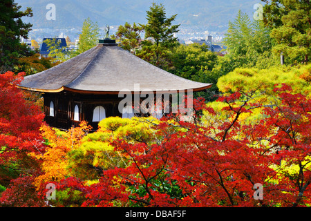 Ginkaku-ji Temple in Kyoto, Japan during the fall season. nov 19 Stock Photo