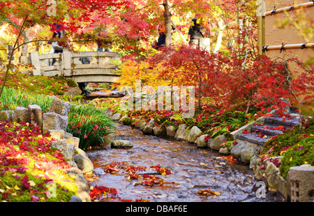 Fall foliage at Eikando Temple in Kyoto, Japan. Stock Photo