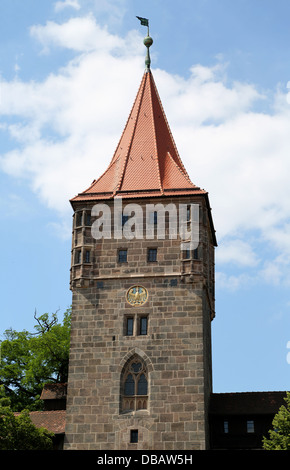 Gate Tower (Tiergärtnertor) in Nuremberg, Germany Stock Photo