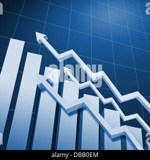 Charts and upward directed arrows Stock Photo - Alamy