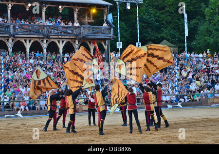 Kaltenberg Tournament, Bavaria, Germany, the world's largest medieval festival. Stock Photo