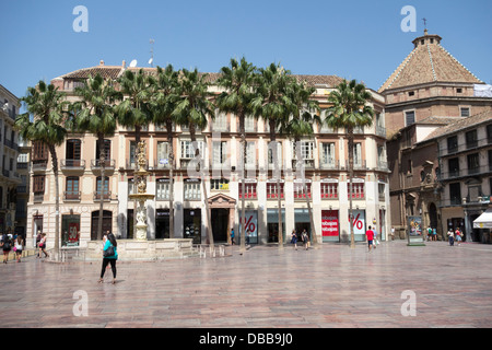 Large shops in Malaga city centre Spain Stock Photo