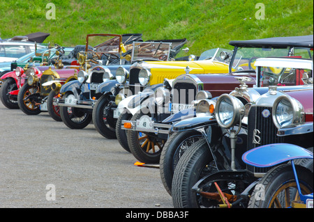 Oldtimer rallye for at least 80 years old antique cars, photo taken on July 13, 2013 in Landsberg, Germany Stock Photo