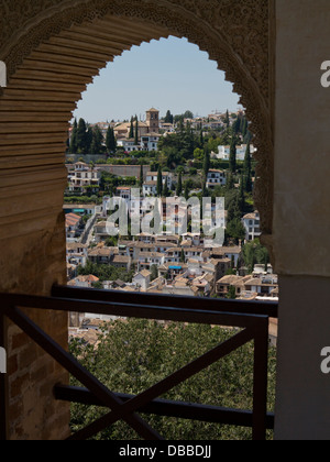 Views of Granada from the Alhambra, Andalucia, Spain Stock Photo