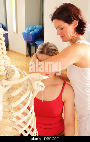 Physiotherapist workin Stock Photo
