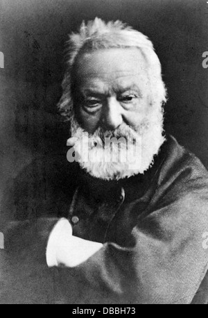 Victor Hugo, French poet, author, novelist, and dramatist Stock Photo