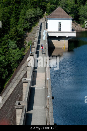 The Ecker Dam in the Harz Mountains near Bad Harzburg, Germany, 15 July ...