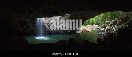 The Natural Bridge - water-formed cave and waterfall in Springbrook ...