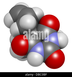 Barbiturates Color Secobarbital barbiturate sedative, chemical structure. Skeletal formula ...