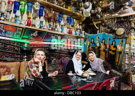 Asia, Iran, Isfahan, Traditional tea house Stock Photo