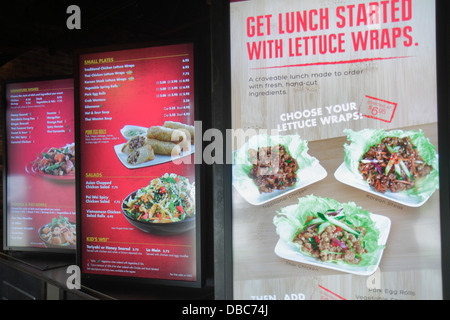 Fort Ft. Lauderdale Florida,Pei Wei Asian Diner,restaurant restaurants food dining eating out cafe cafes bistro,cuisine,food,menu,pricing,visitors tra Stock Photo