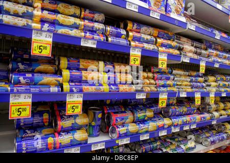 Fort Ft. Lauderdale Florida,Winn grocery store supermarket,food,competing brands,sale,display sale shelf shelves,pricing canned dough,biscuits,pizza c