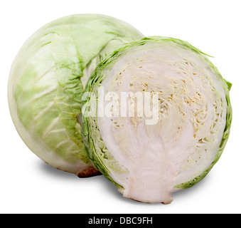 cabbage isolated on white background Stock Photo