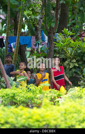 Cheerful local Boys in the Countryside on Bohol Island, Philippines ...