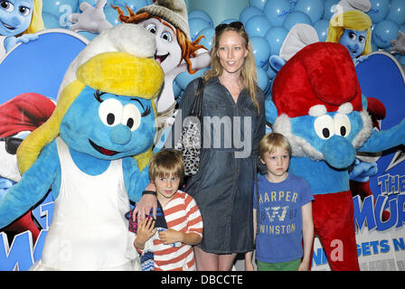 London, UK. 28th July, 2013. Model Jade Parfitt at the Gala Screening of 'The Smurfs 2' at the Vue West End, Leicester Square, London Credit:  KEITH MAYHEW/Alamy Live News Stock Photo