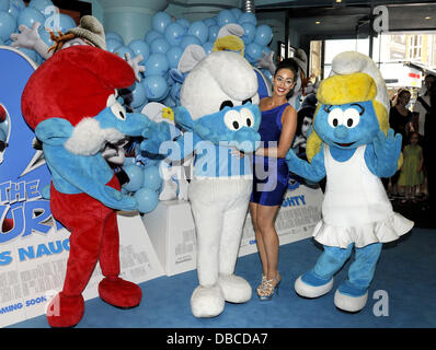 London, UK. 28th July, 2013. Model Maria Kouka at the Gala Screening of 'The Smurfs 2' at the Vue West End, Leicester Square, London Credit:  KEITH MAYHEW/Alamy Live News Stock Photo