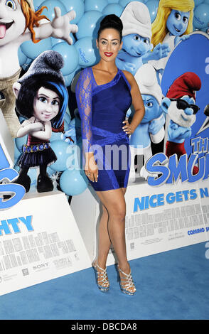 London, UK. 28th July, 2013. Model Maria Kouka at the Gala Screening of 'The Smurfs 2' at the Vue West End, Leicester Square, London Credit:  KEITH MAYHEW/Alamy Live News Stock Photo