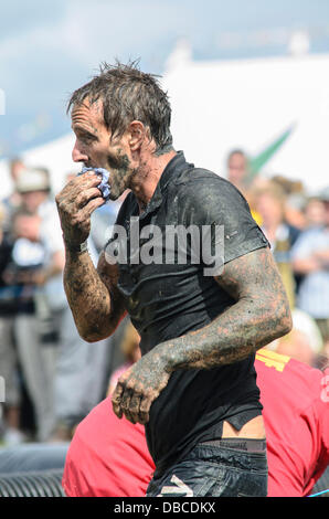 Wife carrying competition, the Lowland Games Stock Photo