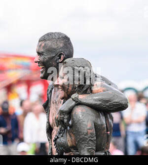 Wife carrying competition, the Lowland Games Stock Photo