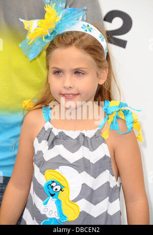 Los Angeles, California, USA. 28th July, 2013. Dannielynn Marshall attending the Los Angeles Premiere of ''The Smurfs 2'' held at the Regency Village Theater in Westwood, California on July 28, 2013. 2013. Credit:  D. Long/Globe Photos/ZUMAPRESS.com/Alamy Live News Stock Photo