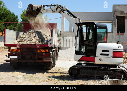 means of work in construction site Stock Photo