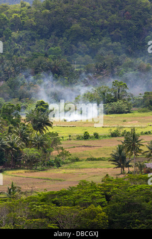 Typical Landscape on Bohol Island, Philippines Stock Photo