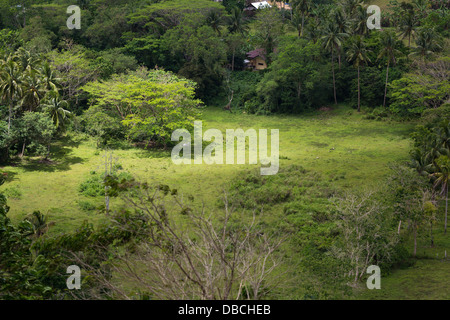 Typical Landscape on Bohol Island, Philippines Stock Photo