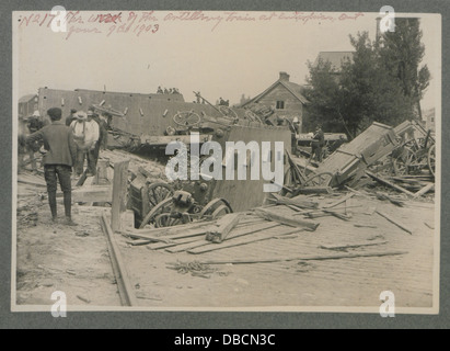 The wreck of the artillery train at Enterprise, Ontario, June 9, 1903 (HS85-10-14100-17) Stock Photo