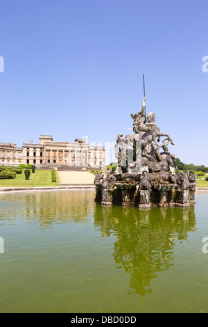 Witley Court and the Perseus and Andromeda fountain, Worcestershire, England, UK Stock Photo