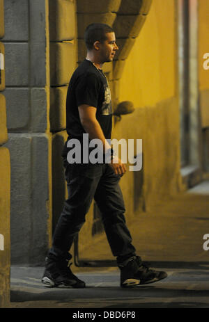 Vinny Guadagnino The Jersey Shore cast leave their house for a night out at Flo nightclub Florence, Italy - 21.05.11 Stock Photo