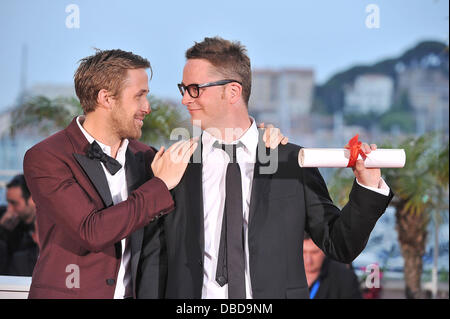 Ryan Gosling and Nicolas Winding Refn,  2011 Cannes International Film Festival - Palme D'Or Winners Photocall Cannes, France - 22.05.11 Stock Photo