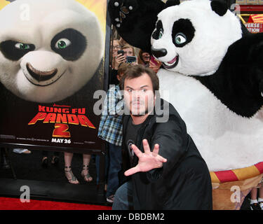 Jack Black Los Angeles premiere of 'Kung Fu Panda 2' held at Grauman's Chinese Theatre Los Angeles, California - 22.05.11 Stock Photo