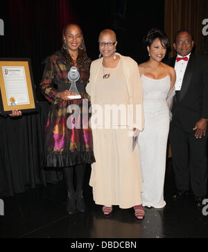 Susan Taylor, Terrie Williams, Lynn Whitfield, Randall Pinkston  Woodie King, Jr. New Federal Theatre 40th Anniversary Gala at The Edison Ballroom New York City, USA - 22.05.11 Stock Photo