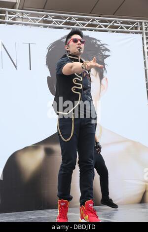 VanNess Wu issued his new album and hold a signature court in Taipei,China on Sunday July 28,2013. Stock Photo