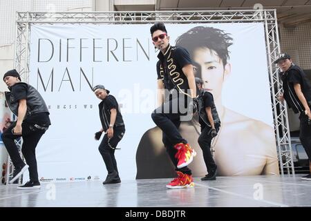 VanNess Wu issued his new album and hold a signature court in Taipei,China on Sunday July 28,2013. Stock Photo