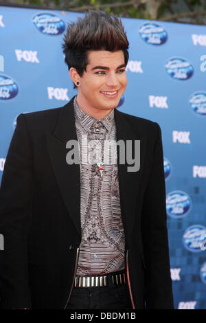 Adam Lambert arriving at the 2011 American Idol Finale at MGM Grand Garden Arena on May 25, 2010 in Los Angeles, CA The 2011 American Idol Finale at the Nokia Theater at LA Live Los Angeles, California - 25.05.11 Stock Photo