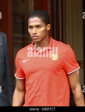 Antonio Valencia The Manchester United team and management leave their London hotel after being beaten by FC Barcelona in the Champions League Final (28May11) London, England - 29.05.11 Stock Photo